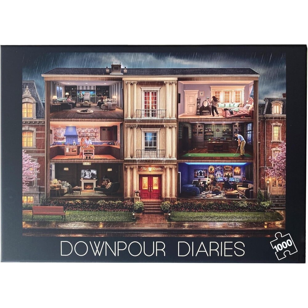 Downpour Diaries 1000 Piece Matte Finish Jigsaw Puzzle Adult Family Game New